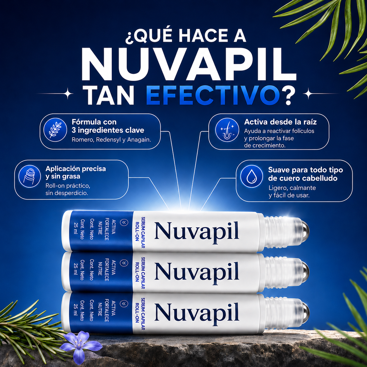 Nuvapil - Sérum Activador Capilar