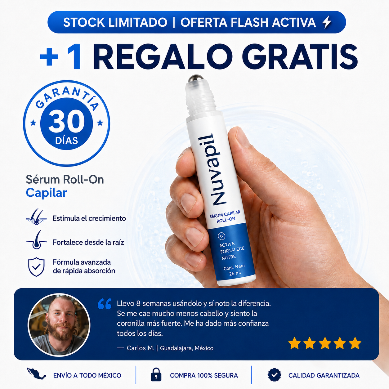 Nuvapil - Sérum Activador Capilar